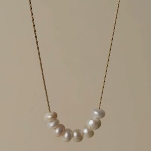 Water Pearl Gold Necklace