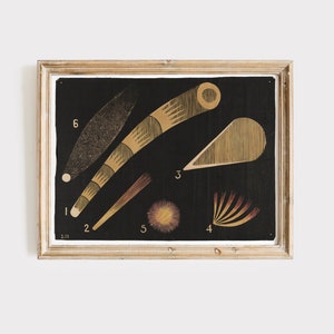 Vintagekomettryck: Art Deco-himlens karta