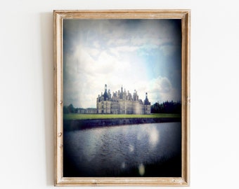 Dreamy Fairytale Castle Photo - European Castle Photograph - Travel Photography - Pastel European Landscape Print - Vintage Film Photography