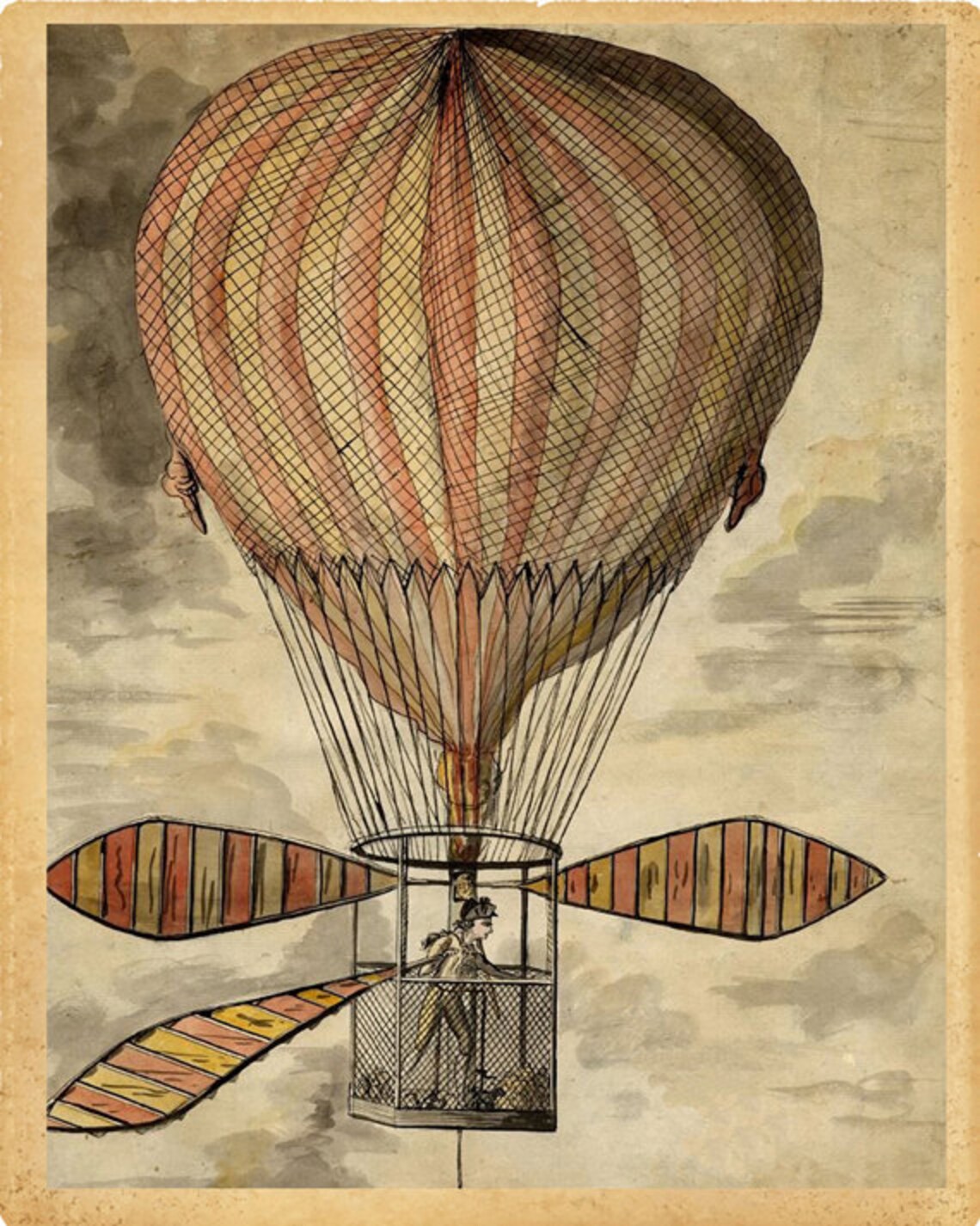 What were hot air balloons used for image