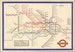 Vintage London Underground Map - Vintage Travel Art Print - British Travel Art 