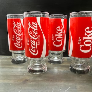 Vintage Coca-Cola Glasses set of 4
