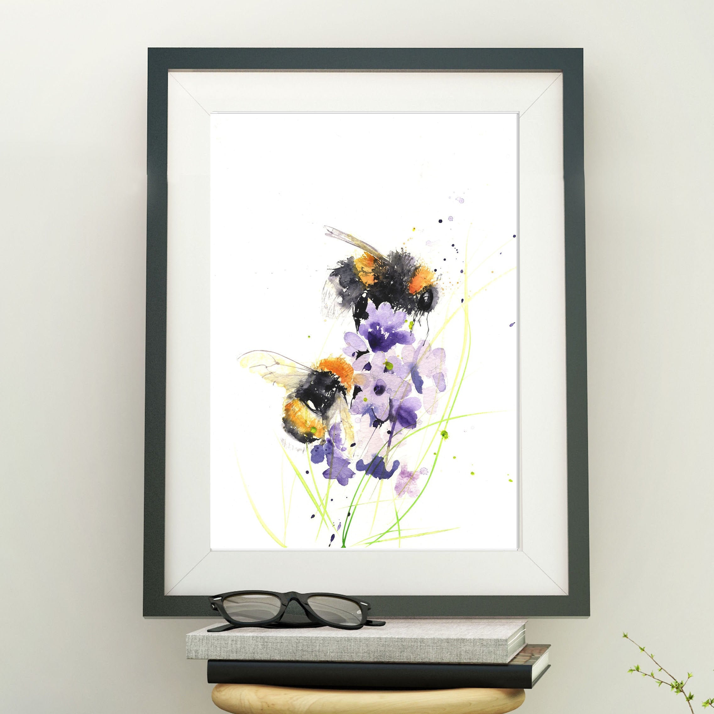 Bee Print, Limited Edition, of My BUMBLE BEES 19 . Hand Signed ...