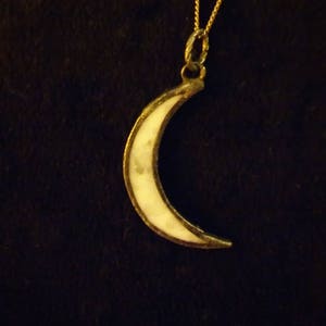 Stained Glass Crescent Moons
