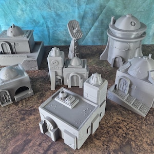 Txarli Factory Ökenbyggnadsset: 01 Star Wars Legion Terräng