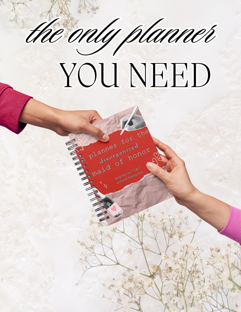 Maid of Honor Planner Printable | Wedding Planning Guide &amp; Checklist for MOH Duties | Help Her ...