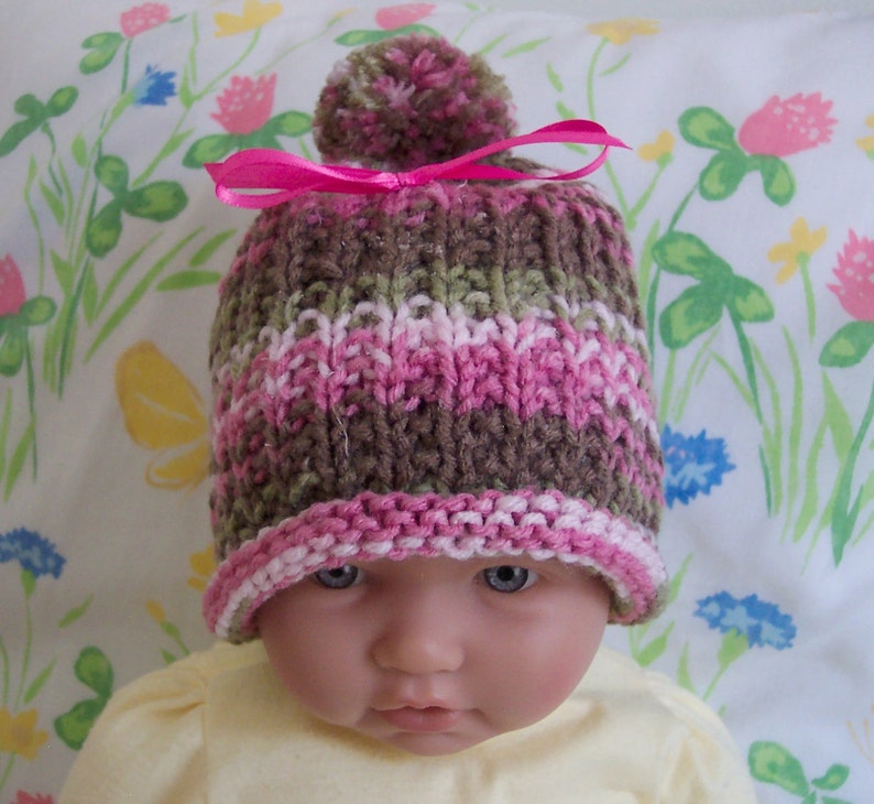 Pink Camo Camouflage Baby Hat cap Beanie 0-12M READY TO ...