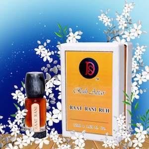 Evening Attar Perfume Oil: Natural Jasmine Floral Fragrance