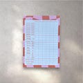 Game pad dice game checkered (100% recycled!)