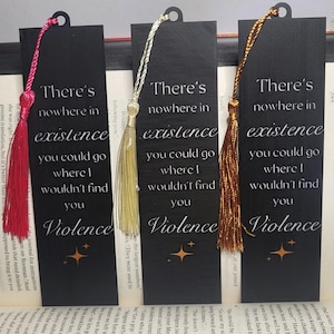 Fourth Wing Book Quote Booktok Bookmark with Tassel