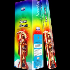 Santa Muerte Rainbow Räucherstäbchen. 120 Stäbchen. Natürliche handgemachte Räucherstäbchen.