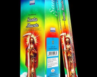 Kadzidełka Santa Muerte Rainbow. 120 kadzidełek. Naturalne, ręcznie robione kadzidełka.