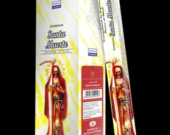 Kadzidełka Santa Muerte White. 120 kadzidełek. Naturalne, ręcznie robione kadzidełka. Wyprodukowano w Indiach