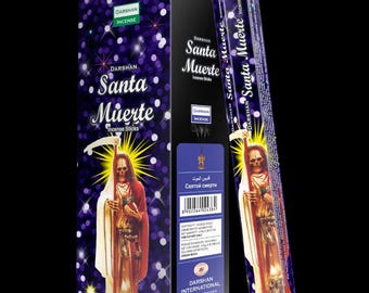 Kadzidełka Santa Muerte Black. 120 kadzidełek. Naturalne, ręcznie robione kadzidełka.