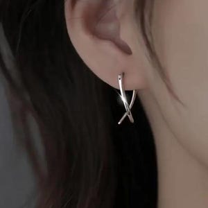 Tiny Sterling Silver Huggie Hoops • Small Minimalist Earrings for Women • Hypoallergenic Everyday Jewelry • Dainty Gift for Her