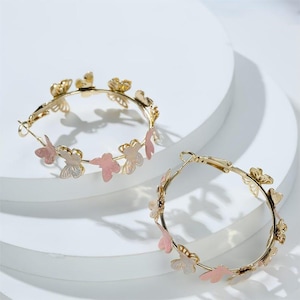 Butterfly Huggie Hoop Earrings, Small Gold Hoop Earrings, Dainty Butterfly Earrings, Lightweight Everyday Jewelry, Gift for Her