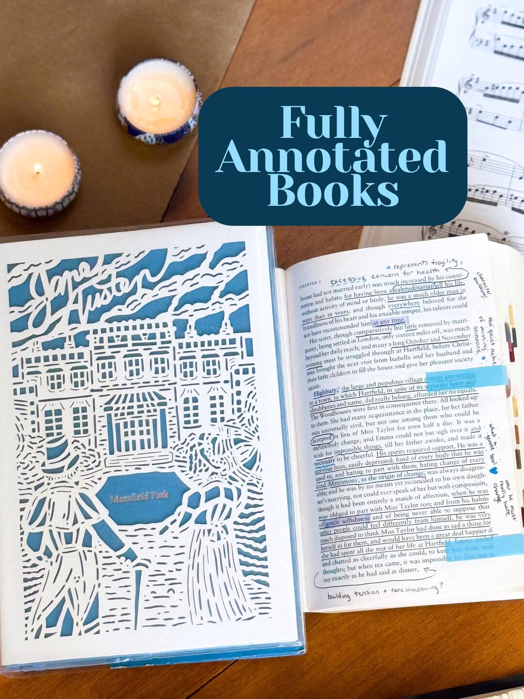 Heavily Annotated Book: Custom Reader Edition With Handwritten Notes - Etsy