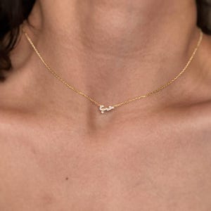 Arabisch Liebe Halskette, Liebe Anhänger Halskette, Arabisch Liebe Symbol, CZ Arabisch Liebe Halskette, Diamant Arabisch Halskette, Arabisch Liebe Schmuck