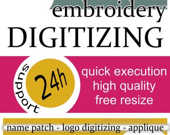 Custom Embroidery Digitizing Service: Logo & Design Image DIGITIZING