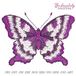 Butterfly Machine Embroidery Design, Cute Girl Butterfly Machine Embroidery Design Files, Butterfly Embroidery Design, 10 sizes