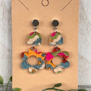Floral Dangle Earrings
