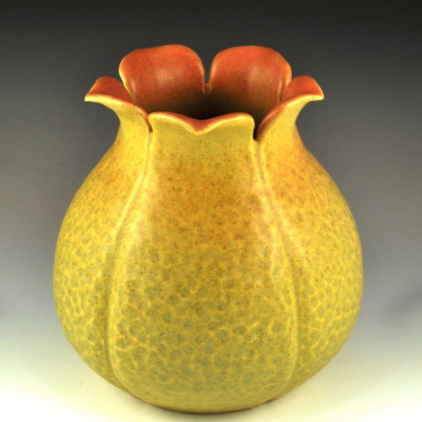 Tiffany Inspired Sunflower Vase