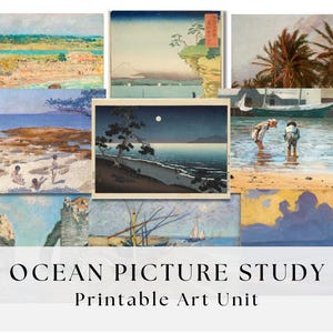 Ocean Picture Study PDF |  Printable Art | Charlotte Mason Morning Basket | Homeschool Art Study