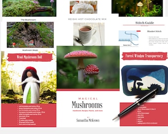 Magical Mushroom Guide PDF | Poetry, Art & Handwork over Treats | Homeschool Crafts + Recipes | Perfect for Morning Basket + Poetry Tea Time