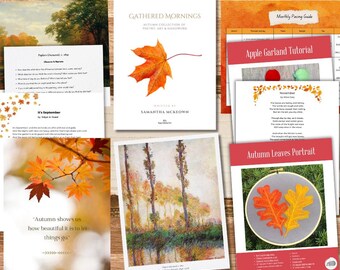 Guía para una acogedora mañana de otoño en casa (PDF) / Recetas, manualidades, arte y poesía para acompañar el té / Mini estudio de imágenes