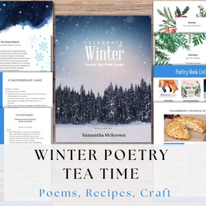 Winterpoëzie Tea Time-gids pdf |  Poëzie, knutselen en lekkers bij de thee | Ochtendmand | Theetijdrecepten