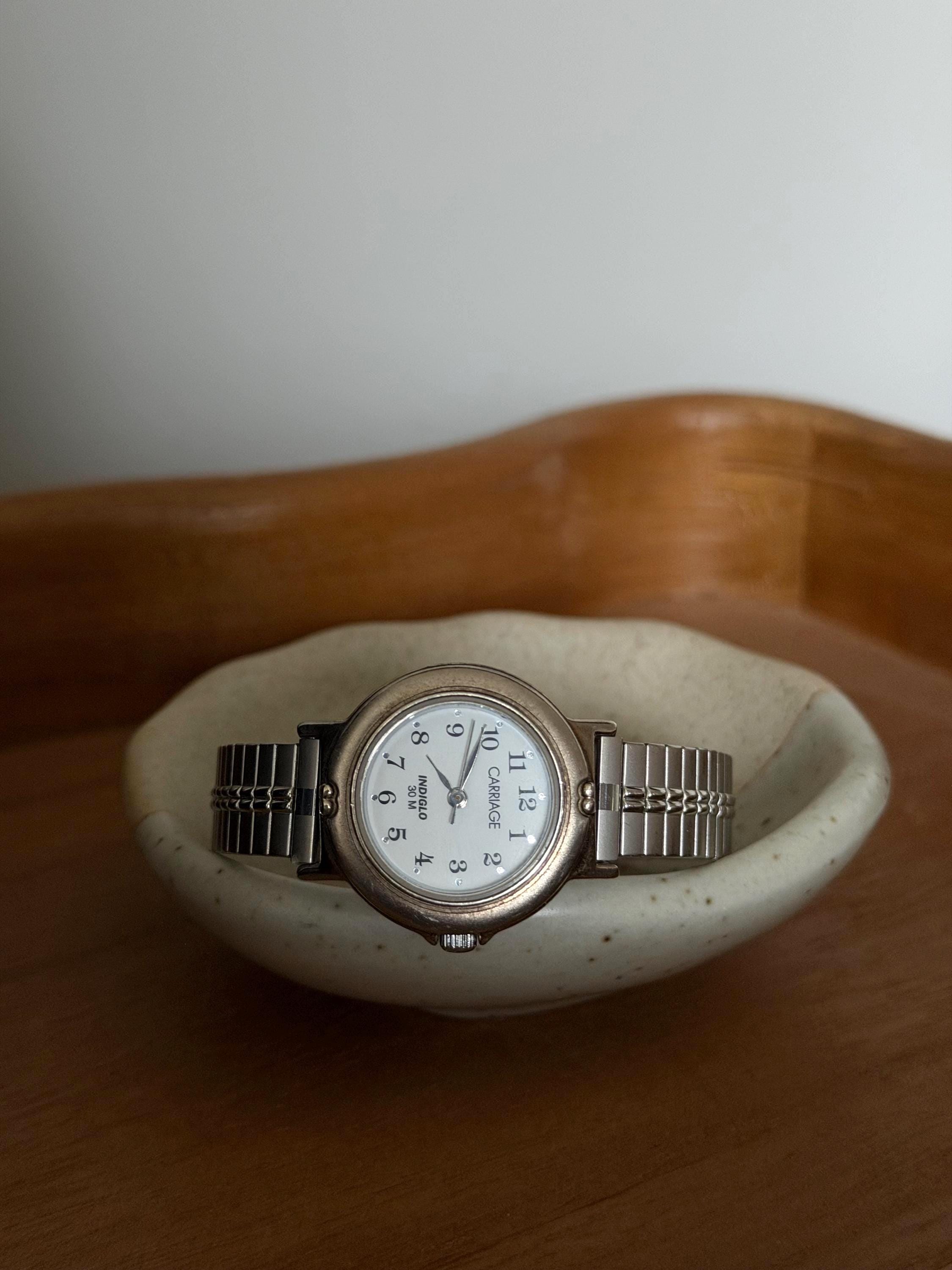 MONTRE FEMME ANALOGIQUE Timex Indiglo Ton Argent Quartz - Bracelet Neuf