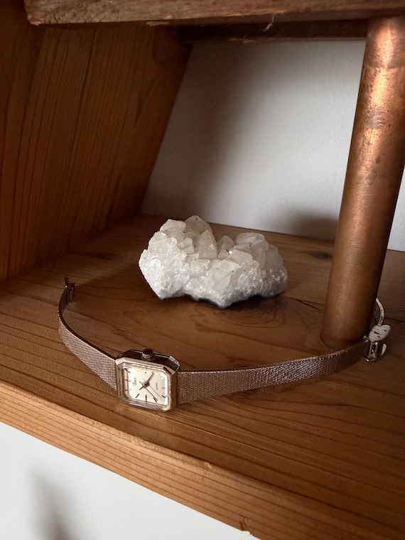 Vintage Timex Rectangular Silver Watch - Working - image 4