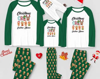 Custom Gingerbread Christmas Pajamas: Matching Family PJs