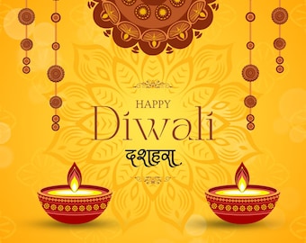 Hecho para ti / Tarjeta de felicitación de feliz Diwali / Publicación de Instagram / Publicación en redes sociales / Tarjeta y saludos en video