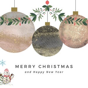 MERRY CHRISTMAS WISHES-kaart