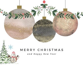 Tarjeta de deseos de FELIZ NAVIDAD