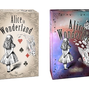 Alice im Wunderland Spielkarten, 54 Karten in Poker-Größe