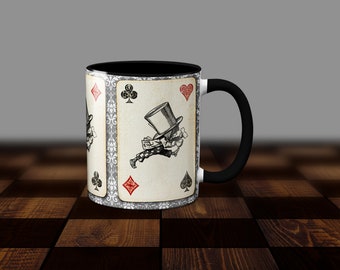 The Hatter themed coffee mug. Alice's Adventures in Wonderland by Lewis Carroll Mug.