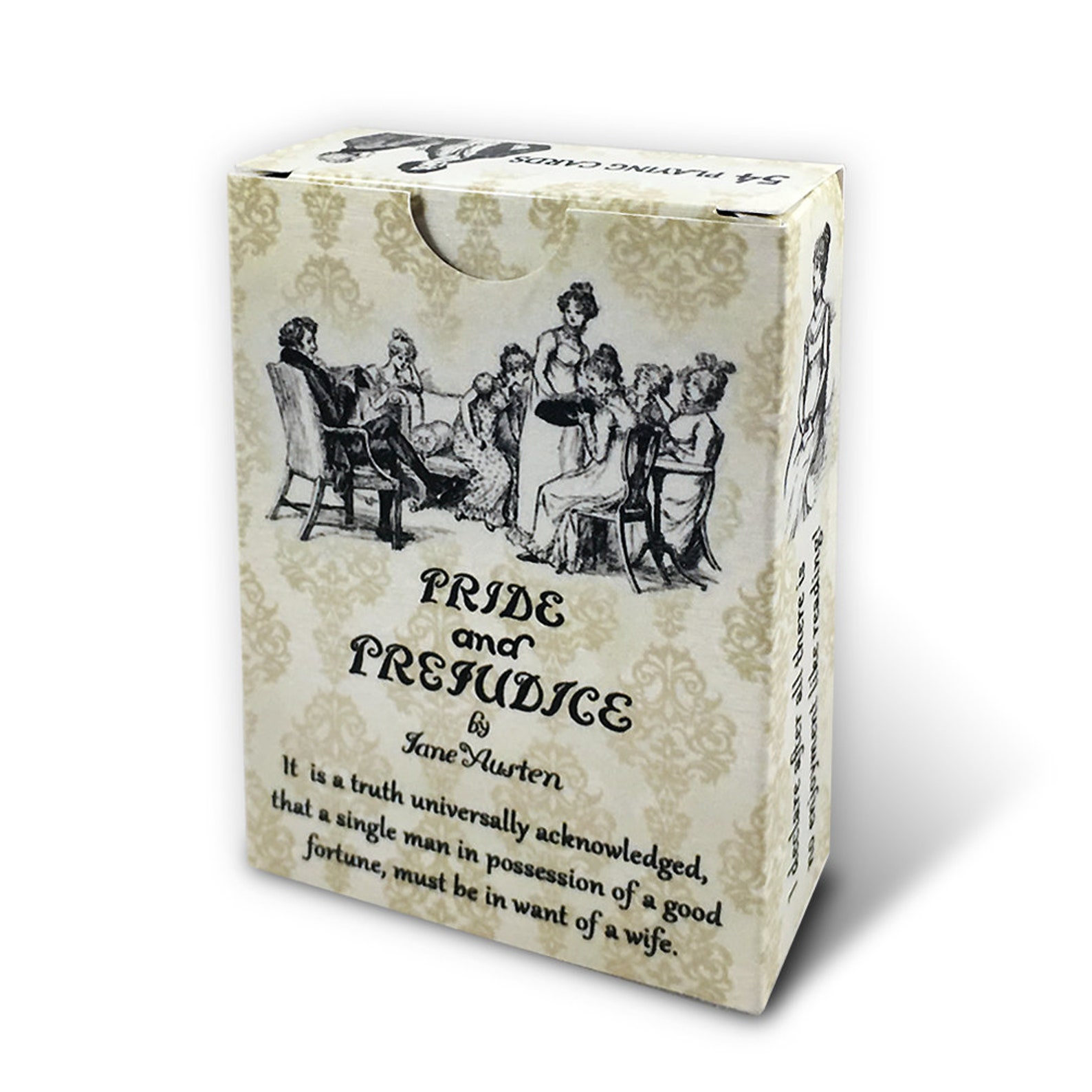 Pride and Prejudice themed playing cards full deck 54 Etsy