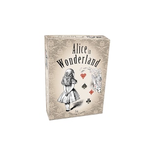 Carte da gioco a tema Alice nel paese delle meraviglie, mazzo completo