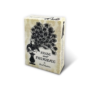 Cartes à jouer sur le thème Orgueils et Préjugés, jeu complet, jeu de 54 cartes de la taille d'un poker
