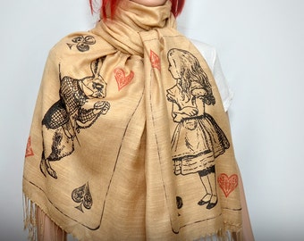 Alice in wonderland  scarf/shawl