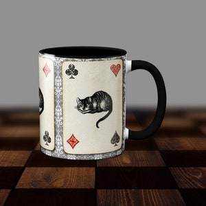 Cheshire Cat  themed coffee mug. Alice&#39;s Adventures in Wonderland by Lewis Carroll Mug.