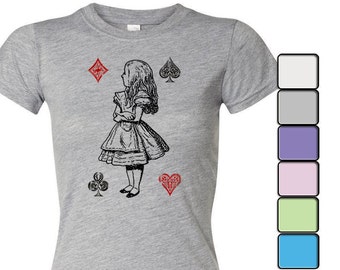 Alice in Wonderland T-shirt, Alice in Wonderland Shirt - Women's Shirt Tee, Alice in Wonderland by Lewis Carroll Shirt, Alice