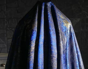 Vergoldeter Jacquard doppelseitiger Farbverlauf bestickter Stoff