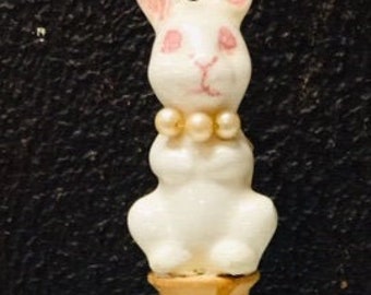 Lucky Rabbit Folk Art Totem Sculpture