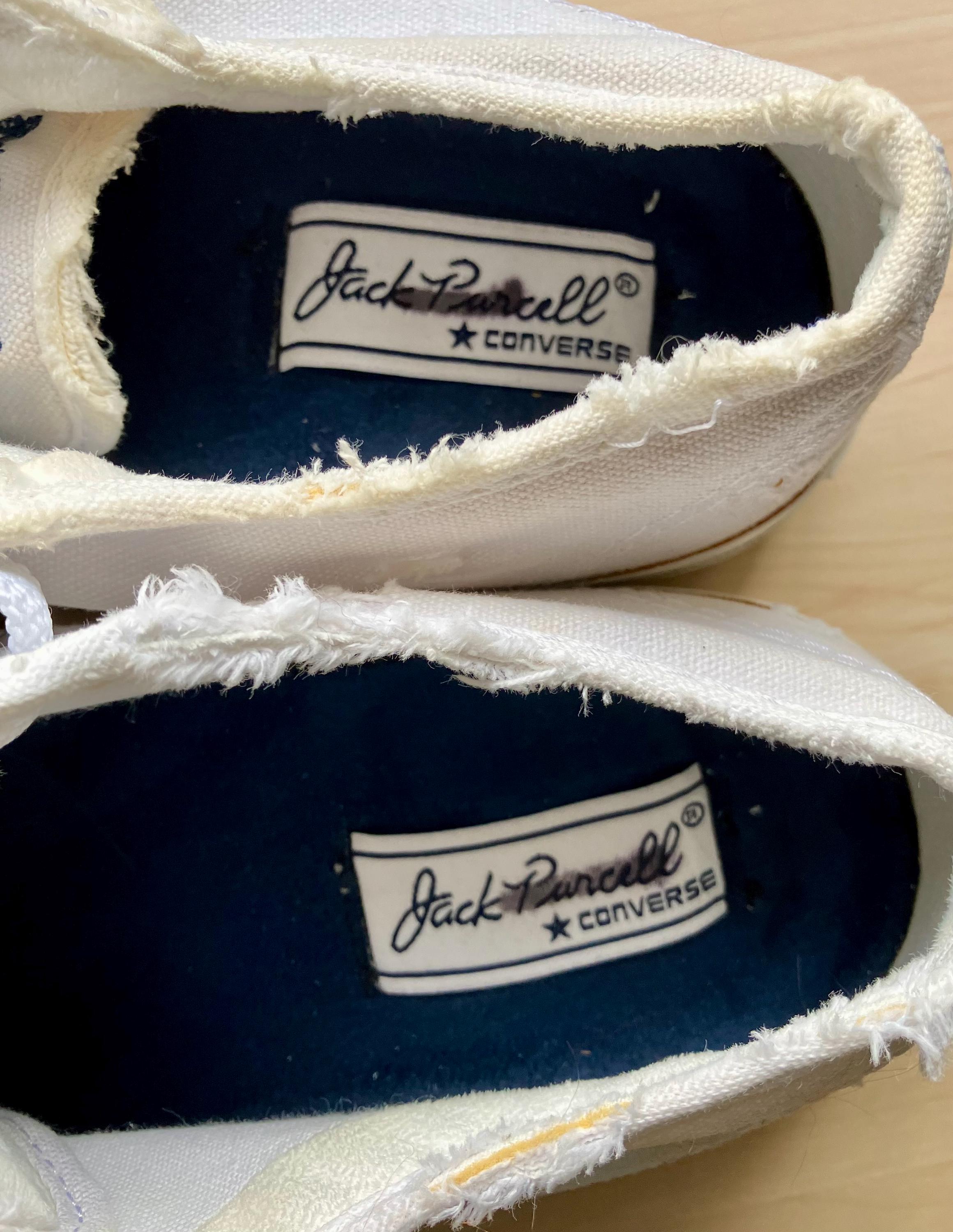 Converse Jack Purcell Classic Tennis Shoes in White Canvas Converse Jack Purcell Classic Tennis Shoes in White Canvas