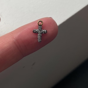 Pendentif Croix, Or Blanc 375 ou 750 & Diamants - Juweel