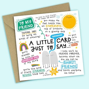 Friendship Card: Appreciation Thank You Card image 1