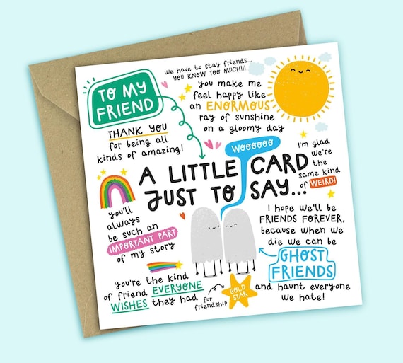 Friendship Card: Appreciation Thank You Card